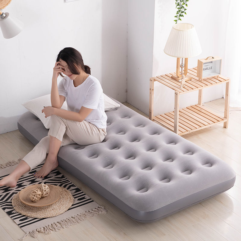 Thickened Lunch Break Inflatable Mattress Single Plus Double Inflatable Bed Outdoor Foldableing Portable Bed Home Lazy Bed