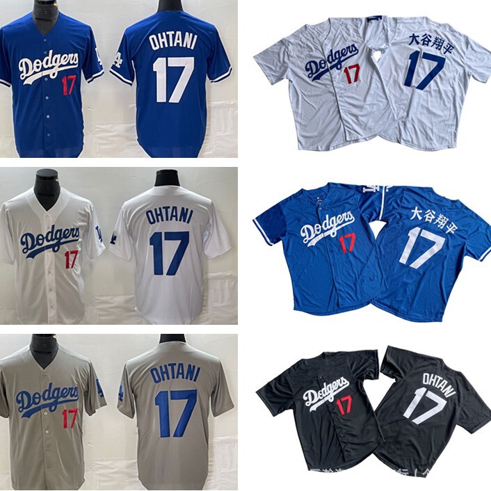 In-Stock Dodgers Baseball Jersey, Dodgers Team Baseball Jersey, Number 17 Ohtani, Embroidered Version Baseball In-Stock Dodgers Baseball Jersey, Dodgers Team Baseball Jersey, Number 17 Ohtani, Embroidered Version Baseball