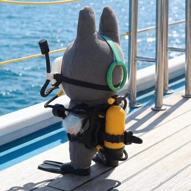 Cross-Border Hot-Selling Product Suitable for Labubu 17cm Professional Diving Equipment Swimming Sports Scuba Doll Clothing Set Cross-Border Hot-Selling Product Suitable for Labubu 17cm Professional Diving Equipment Swimming Sports Scuba Doll Clothing Set