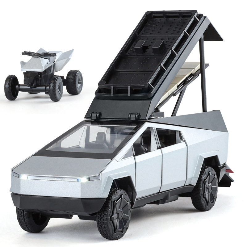 Nuevo Haodi 1/32 Tes Camping Pickup RV Modelo de aleación Simulación Decoración de coche Juguetes para niños Caliente transfronterizo
