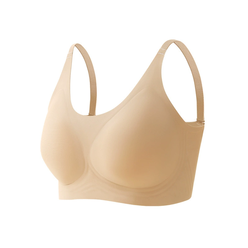 Sports underwear, wireless bra, supporting thin bra top, plus size