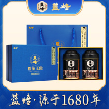 蓝焙恩施玉露硒茶蒸青工艺绿茶2024年新茶叶雨沐书盒200g伴手礼