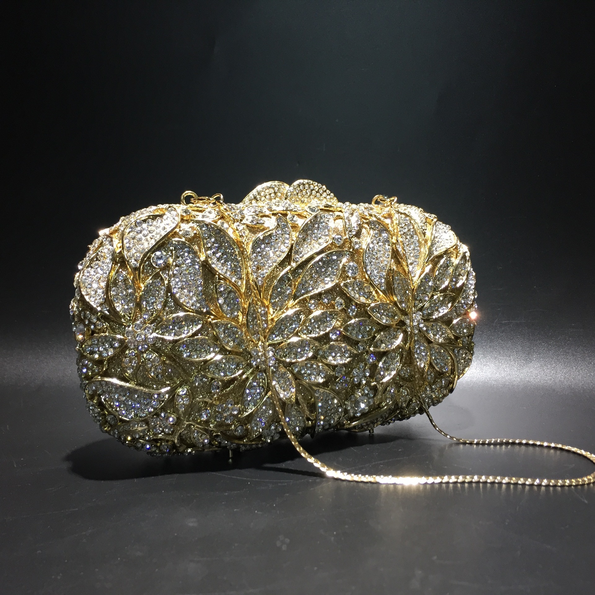 Bolsa de diamante de mano de metal de cristal de cena Aliexpress bolsas de diamantes fabricantes de diamantes hechos a mano