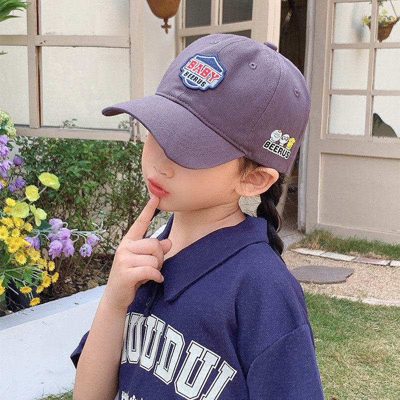 Sombreros de boca de pato para niñas sombreros de niños primavera y otoño nuevo primavera y verano delgada para niñas moda cool sombreros de béisbol 2025