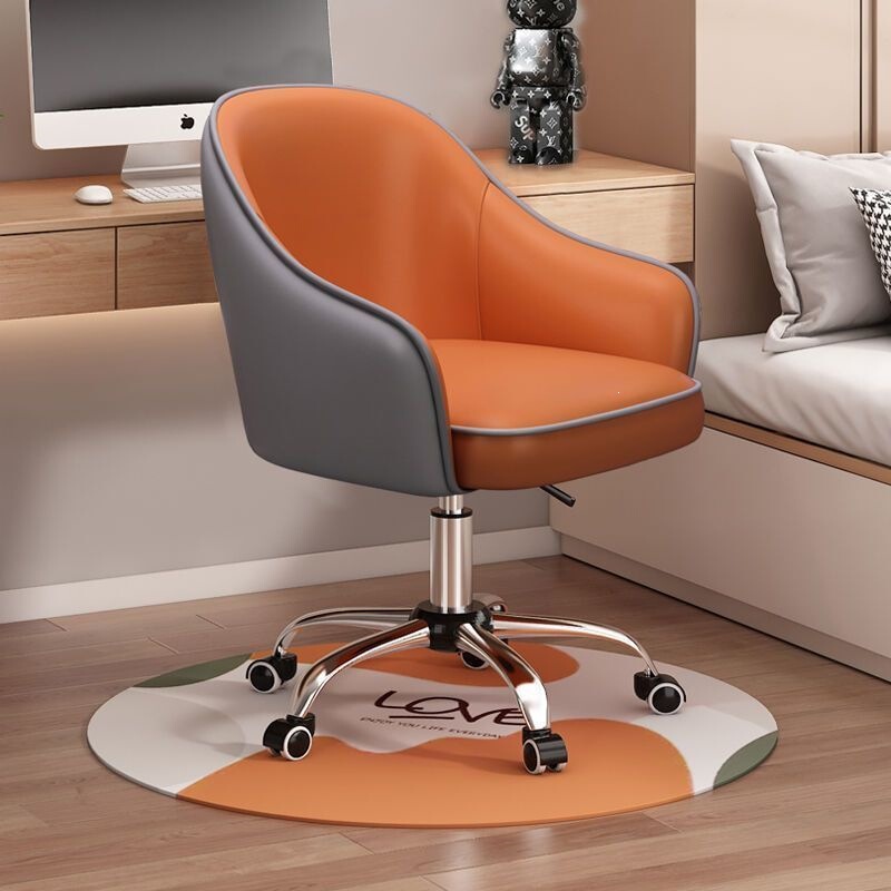 Study Bedroom Computer Makeup Chair Comfortable for Long Sitting Home Office Chair Student Dormitory Chair with Backrest Desk Chair Swivel Chair