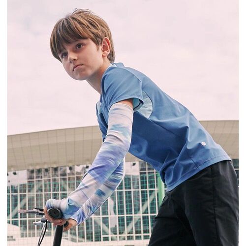 Same Style Ice Silk Sleeve Covers for Summer Outdoor Sun Protection UV Protection for Boys and Girls Children Ice Sleeve Covers Finger Breathable Quick-Drying