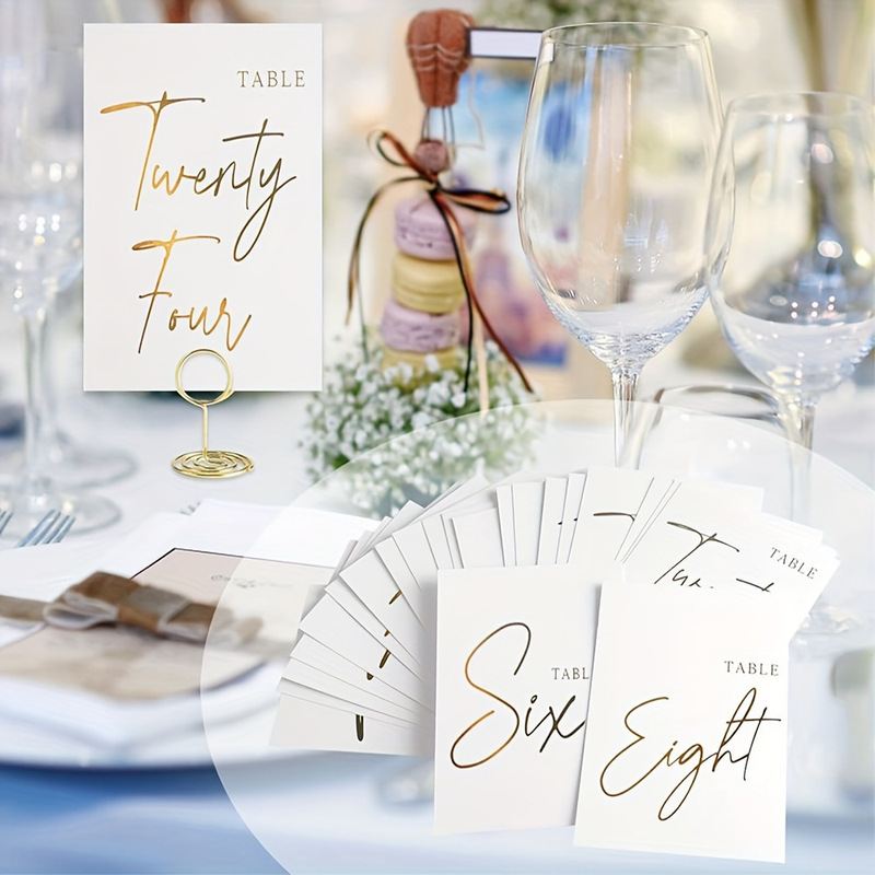 国境を越えて人気スポット両面テーブルカードTable Numbers Cards結婚式席カード結婚式テーブル番号カード|undefined