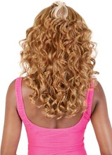 Peluca, cabello largo femenino, ondas grandes, cabello largo y rizado, cubierta natural de cabeza completa, cubierta de peluca invisible de simulación diaria, cabello medio y largo