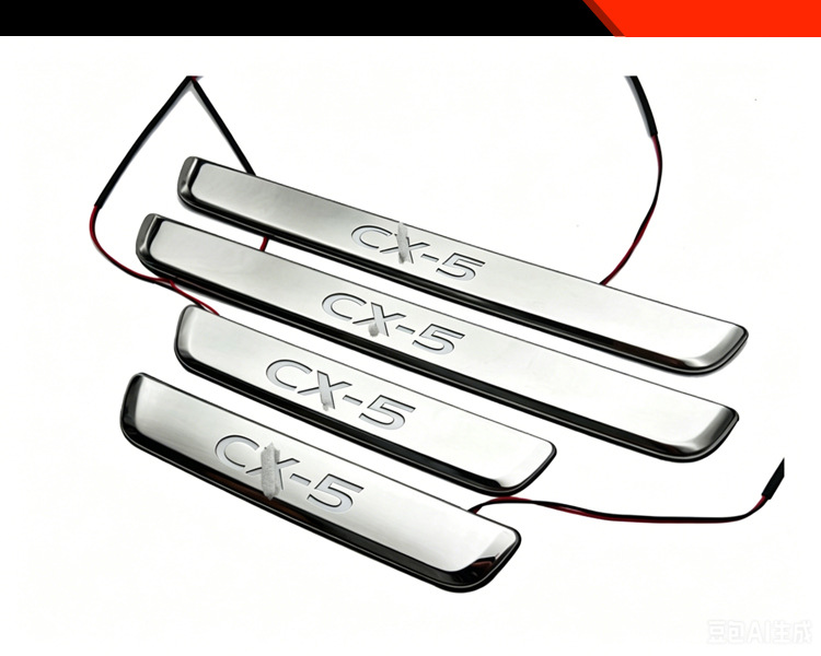 Suitable for 26 Models of Mazda Cx-5, Special Led Welcome Door Sill Strips with Lighted Pedals from the Original Manufacturer
