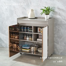 酒柜304不锈钢厨房橱柜茶水柜备餐柜柜子储物柜碗柜阳台置物餐边
