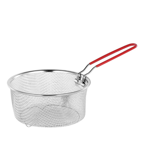 TMEU Amazon 304 stainless steel oil grid hot pot scoop noodle filter mesh spoon deep fryer drain scoop