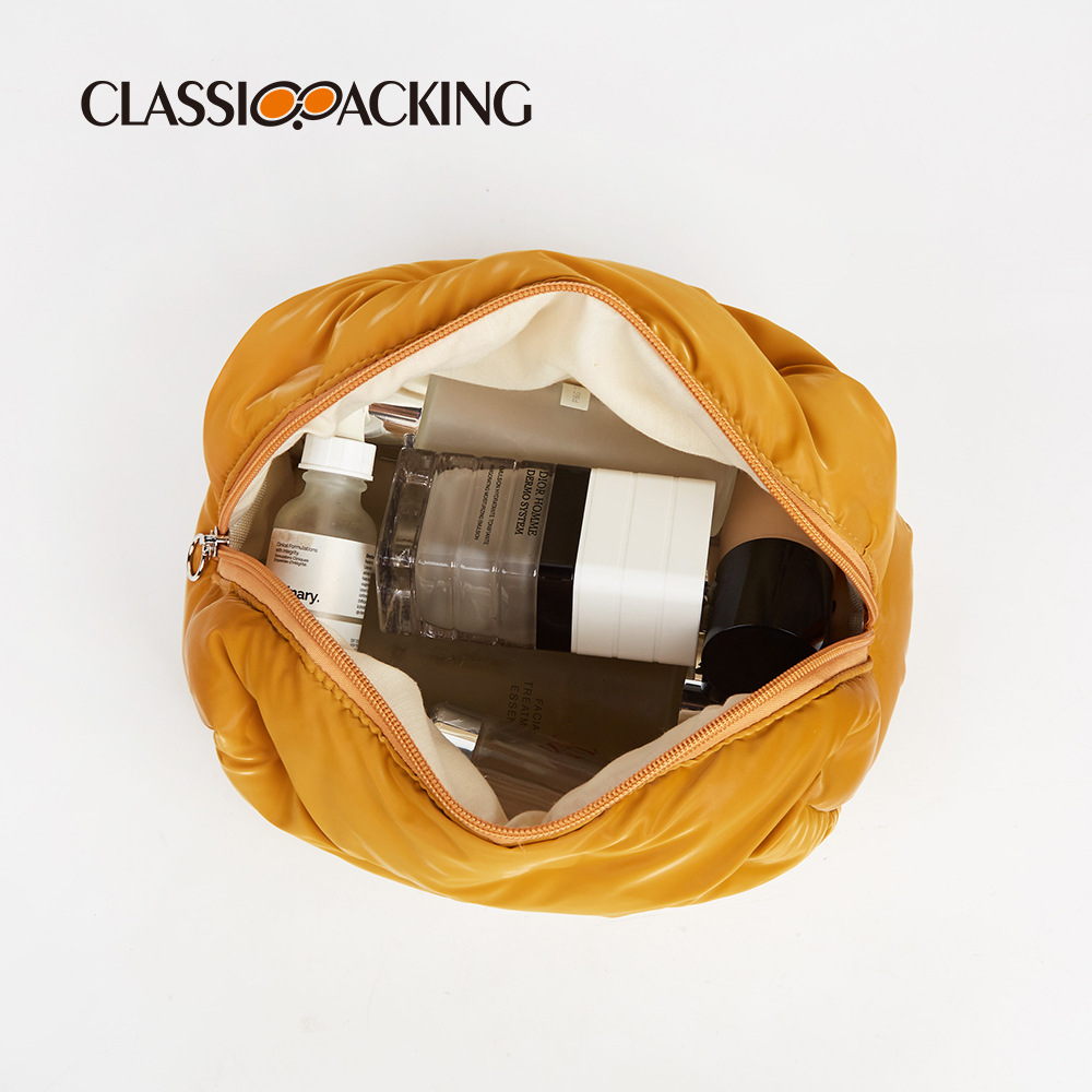 Bolsa de cosméticos simple al por mayor de fábrica Bolsa de almacenamiento de artículos de tocador Lingge de alta calidad Lavado portátil de viaje de gran capacidad