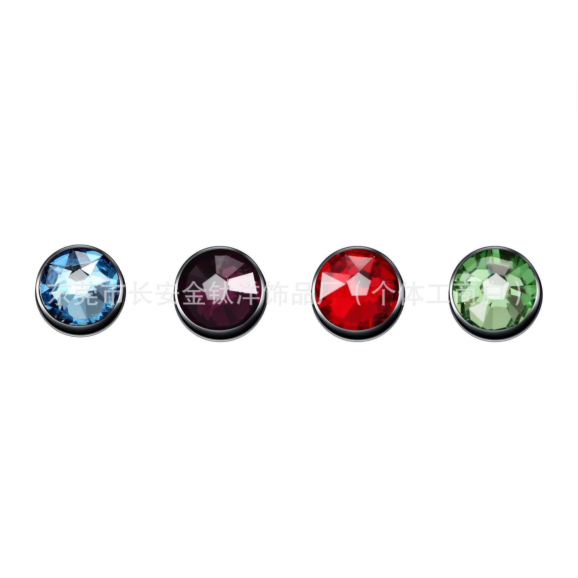 Pointed titanium steel lip stud product view