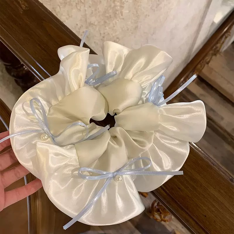 발레풍 리본 아이보리 헤어끈