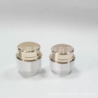 系列产品厂家直供真空乳液膏霜圆形带电镀镜面可作眼霜精华喷雾瓶