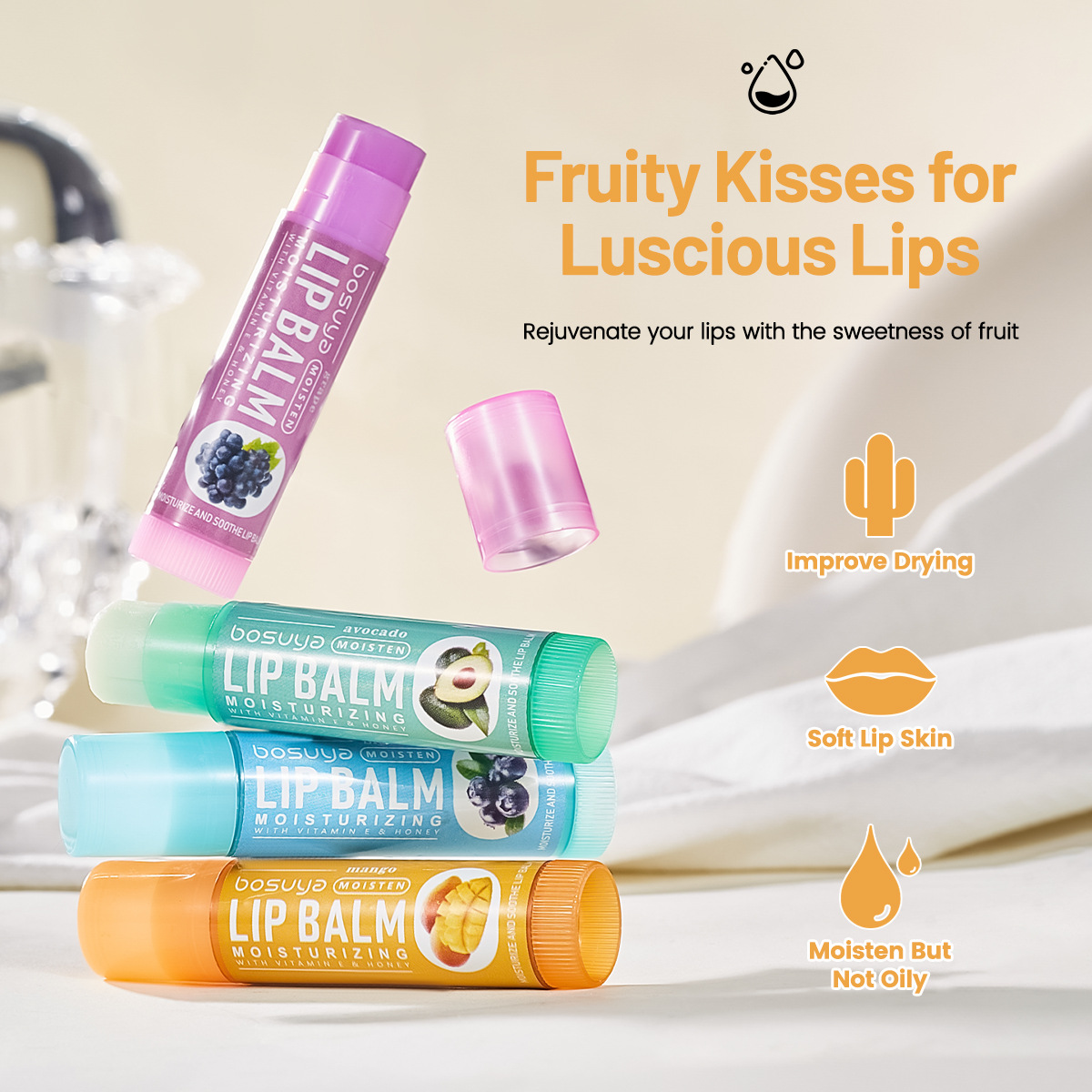 B859 립밤 세트 (수출판매 전용 제품, 국내 판매 금지, 구매시 당사 고지사항 불이행에 해당)