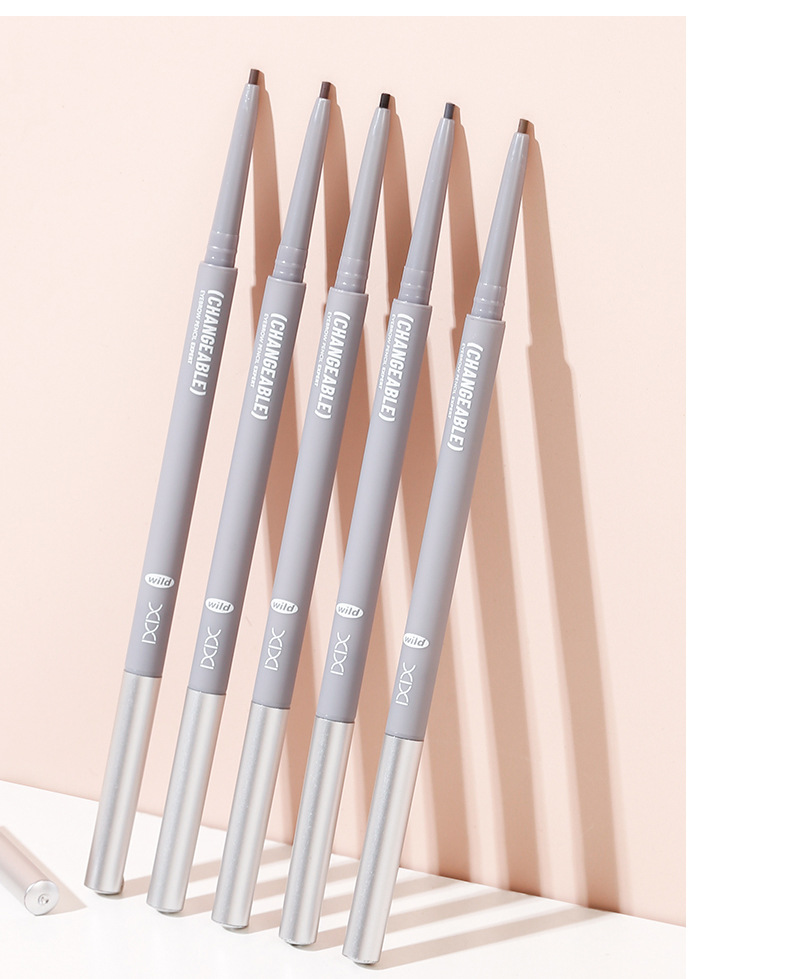 Makeup xixi three-dimensional outlining, misty eyebrow pencil, natural color display, distinct strands, waterproof, no smudging, double-head eyebrow pencil undefined