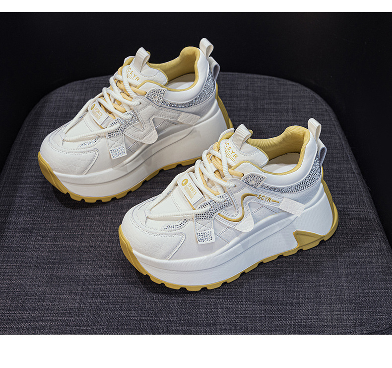 Giày sneaker nữ đế dày phong cách retro cổ điển — 5028 da tím, 5028 da vàng, 5028 da xám, 5028 da đỏ chi tiết 30