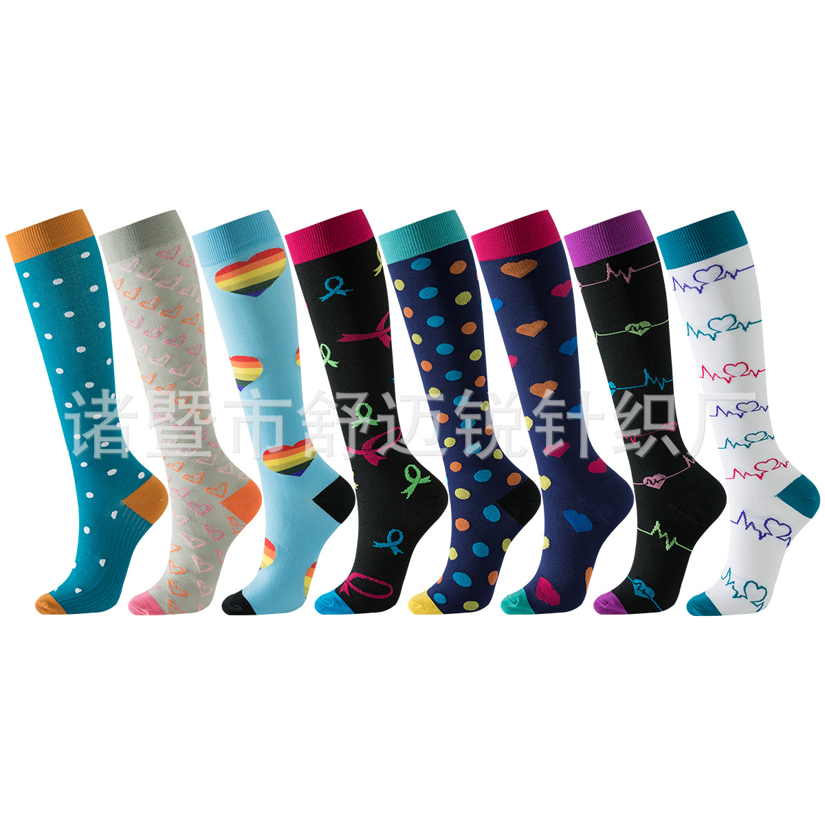 Sport compression stocking factory calcetines de presión al por mayor calcetines de compresión