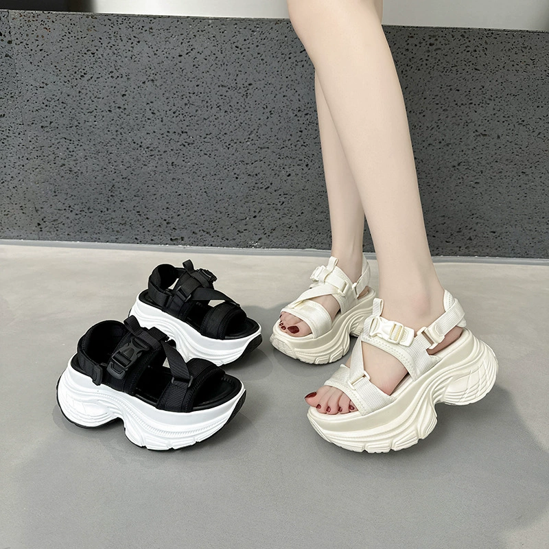 Европа и США 2024 летние сандалии с толстой подошвой