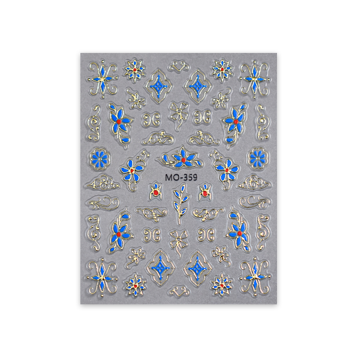 Red de celebridades Hot Race Palace Armor Nail Sticker Xi Fei Regreso al palacio Chino Retro Bronceado Calcomanías de uñas en relieve Joyas