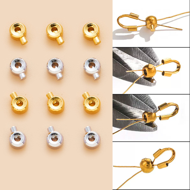Pressure Cooker Positioning Buckle Necklace Buckle Bracelet Fixed Snap Positioning Bead Card Wire Buckle Finishing Buckle