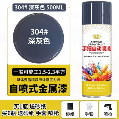 Ral Deep Gray Metallic Gray | Avtomobil boyası - dark-gray-500mlbottle