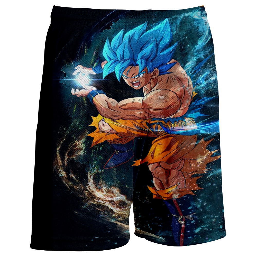 Pantalones cortos de vacaciones de playa con cordón transpirable de malla suelta de verano para hombres 2024 venta caliente spot de impresión digital 3D
