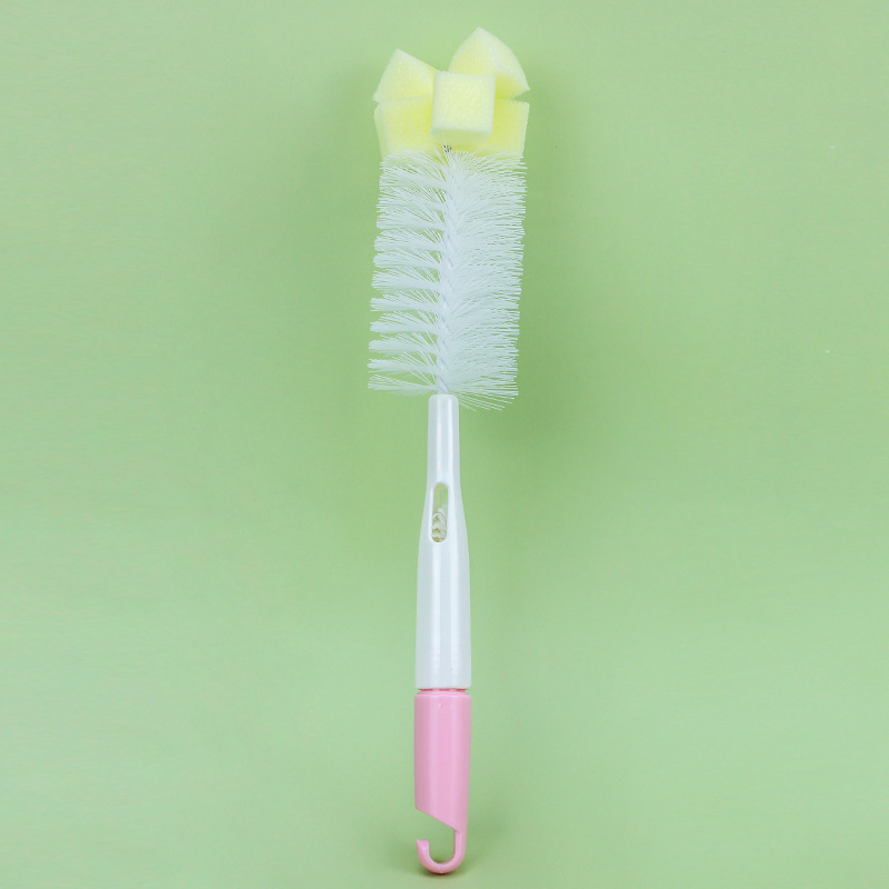 Biberón cepillo de limpieza esponja Copa cepillo pezón cepillo dos en uno traje de cepillo de limpieza sin ángulo muerto cepillo de eliminación de manchas de té