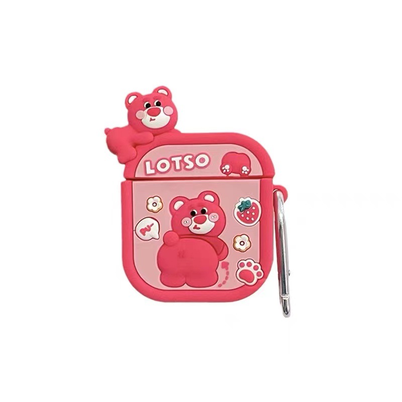 Aplicable airpods3 funda protectora linda de dibujos animados pro funda protectora de auriculares Bluetooth inalámbrica funda blanda de silicona creativa