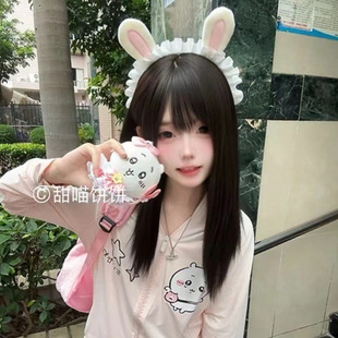 Production Cute Good Little Rabbit Soft Girl Japanese Lolita Maid Headwear Lo Niang Headband Rabbit Ear Headband Lace