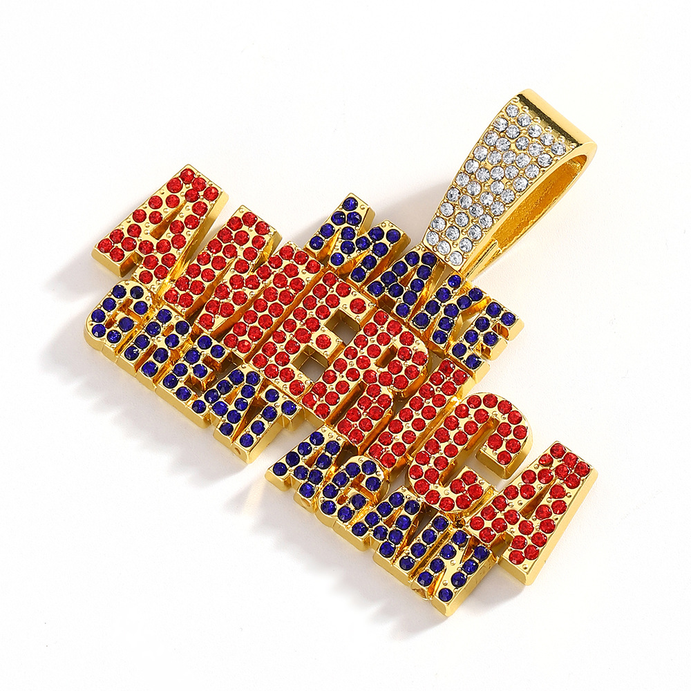 Europa y América Hip Hop Hombres y mujeres llenos de diamantes cadenas cubanas Hiphop estrellas con collares de diamantes hipsters callejeras clavículas
