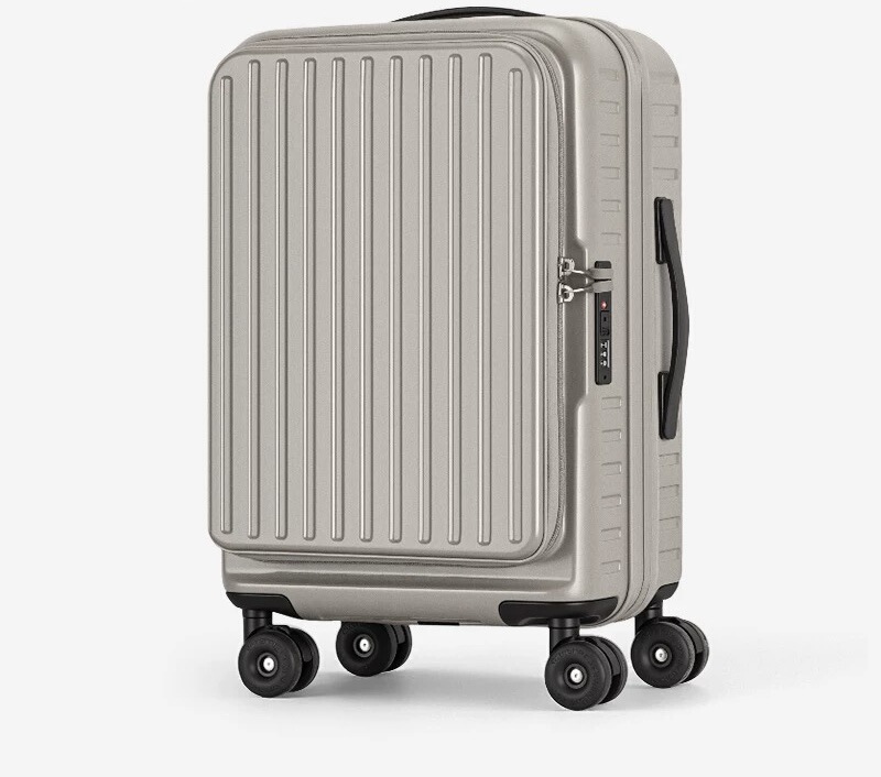 2025 新しい女性用横開きスーツケース 20inch 小型搭乗トロリーケース男性旅行パスワードボックス|undefined