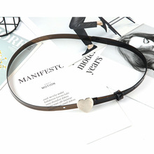 塑胶爱心按扣透明皮带女个性韩国配衣服腰带学生牛仔裤带百搭装饰