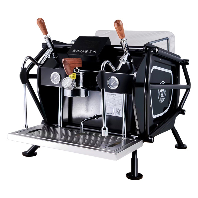 Cafetera automática italiana importada, cafetera de doble cabezal, motocicleta comercial KS821, cafetera espresso