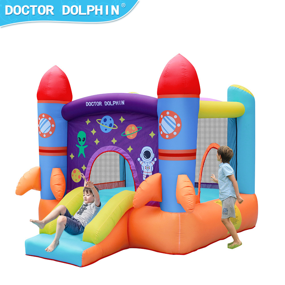 Doctor Delfín | Castillo inflable infantil para interiores, pequeño, plegable y portátil.