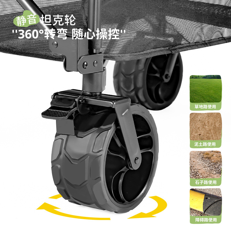 Jiangyu 二階建てキャンピングカー屋外屋台トロリー折りたたみ式屋台専用トロリー可動キャンピングカー|undefined