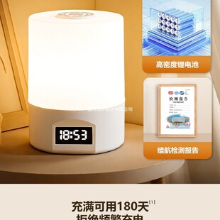 新款床头灯夜灯卧室睡眠灯台灯床上用婴儿喂奶护眼充电夜间拍拍灯-阿里巴巴