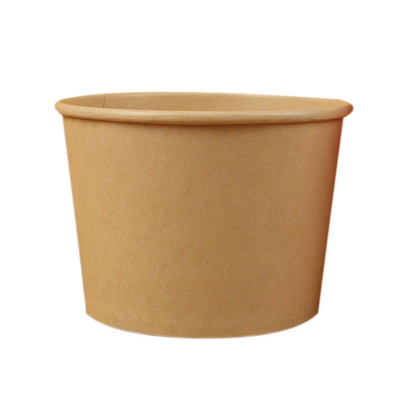 Paper Bowls, Disposable Commercial Wholesale Custom-Made Cooking and Snack Bowls, Stall Food, Takeaway Packaging, Tableware with Lids, Fast Food Boxes