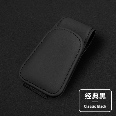 Cross-border car glasses clip microfiber car glasses clip sun visor clip multifunctional sunglasses card ticket clip (Car Glasses Clip/Bill Clip) - black
