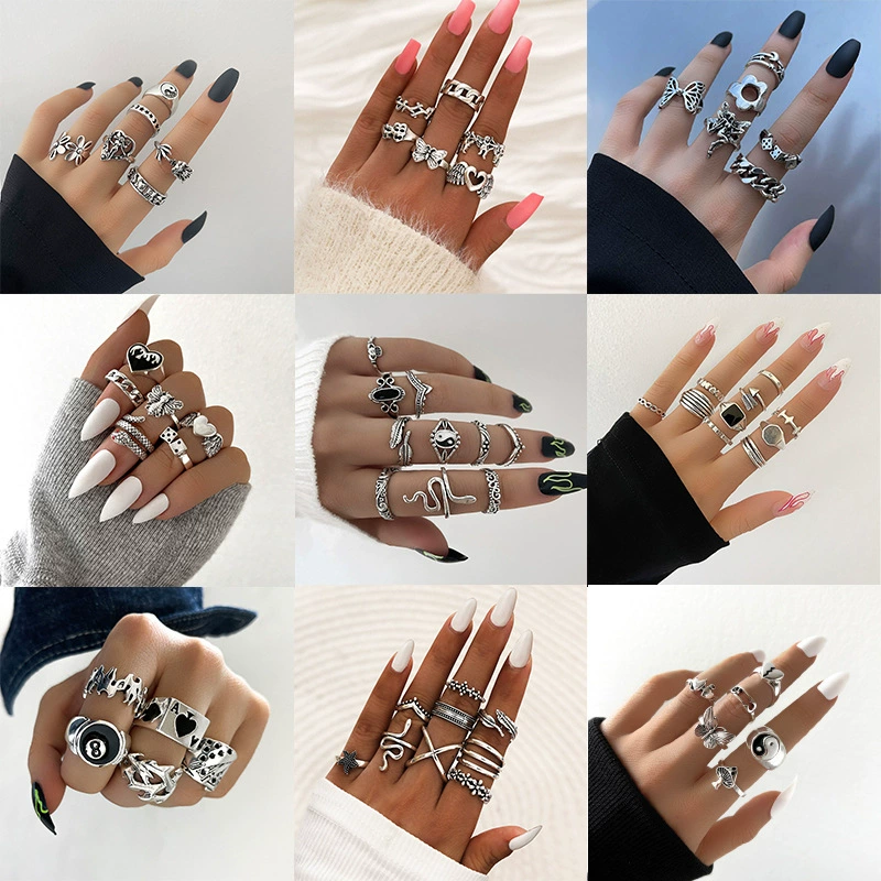 Игральные карты, ретро творческое кольцо с бабочкой, набор