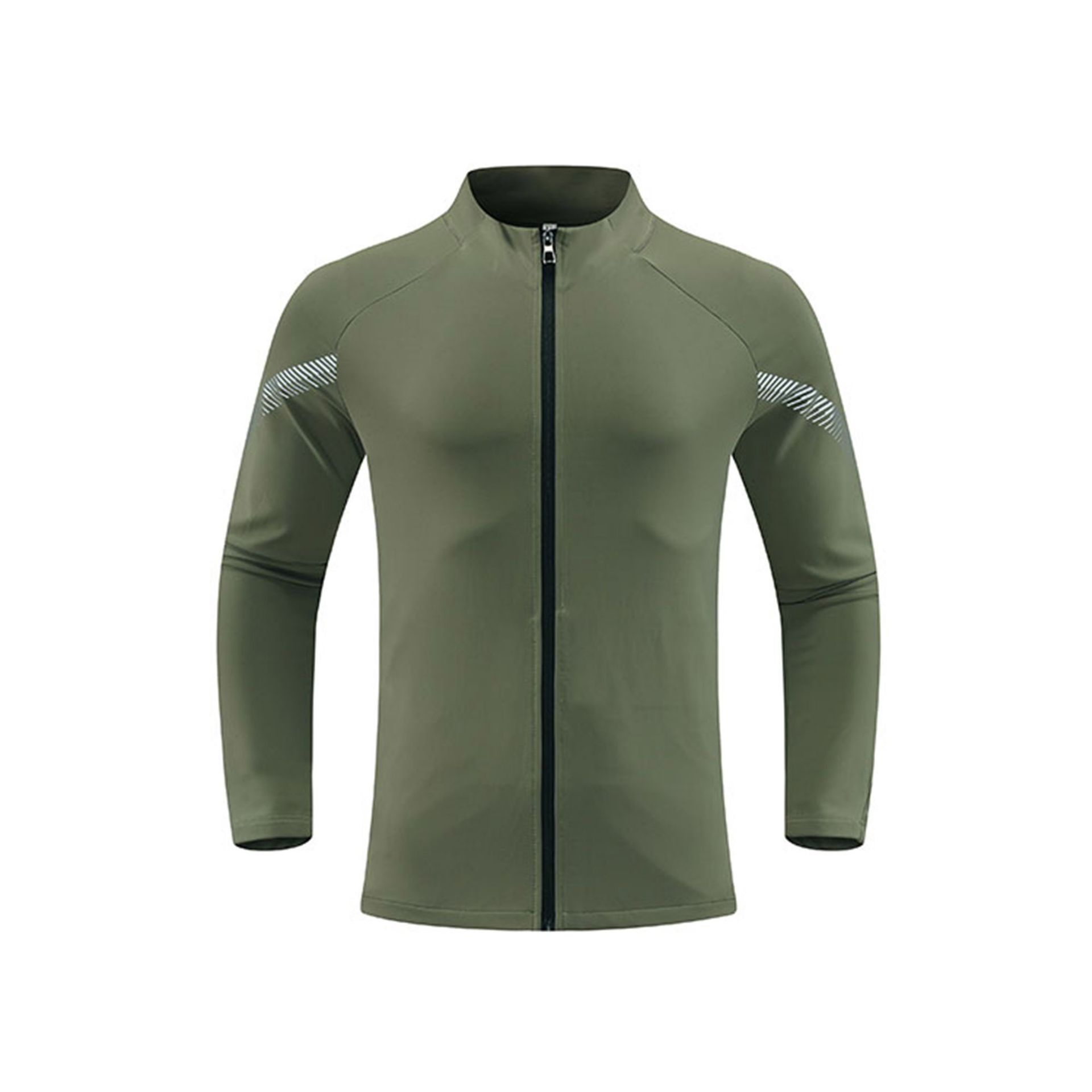 Dijia Cremallera Ropa de secado rápido Camiseta deportiva Camiseta al aire libre para hombres Entrenamiento de moda Ciclismo Correr Ropa de fitness Chaqueta para hombres