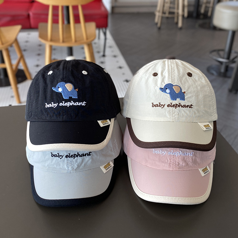 Sombrero de bebé primavera y verano estilo fino de secado rápido sombra del tesoro masculino lengua de pato gorra de béisbol protector solar para niños verano dibujos animados niños verano