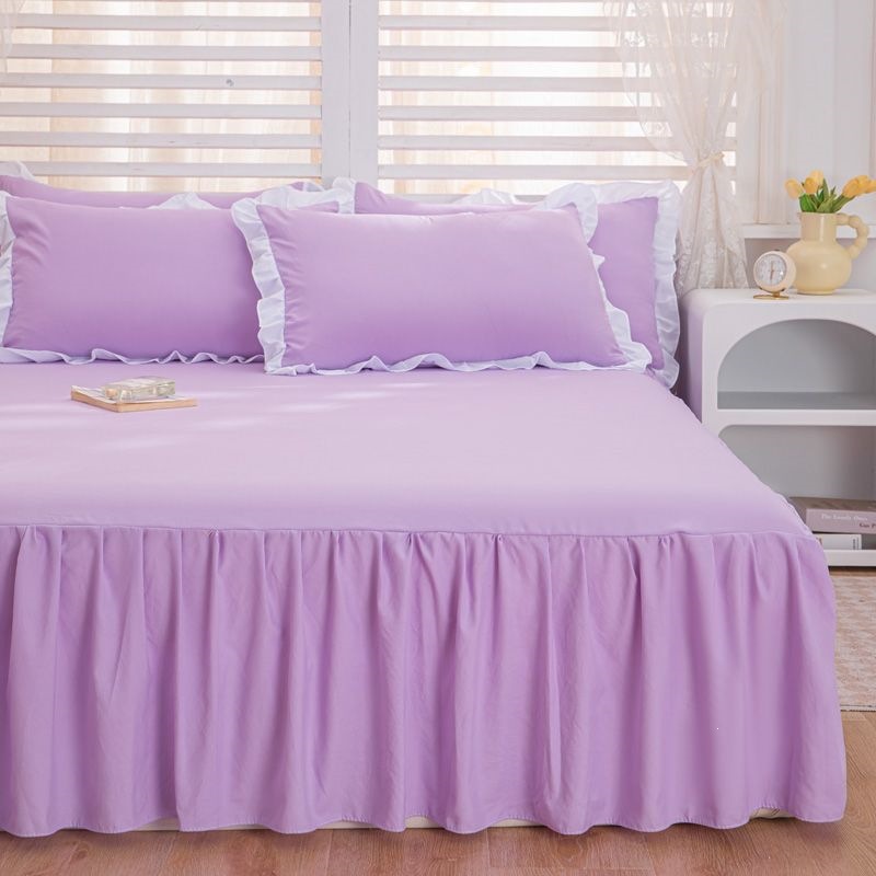 Una sola pieza de ropa de cama de color princesa coreana estilo hogar ropa de cama cubierta sábanas de cama gazebo cubierta de lana fábrica al por mayor transfronteriza