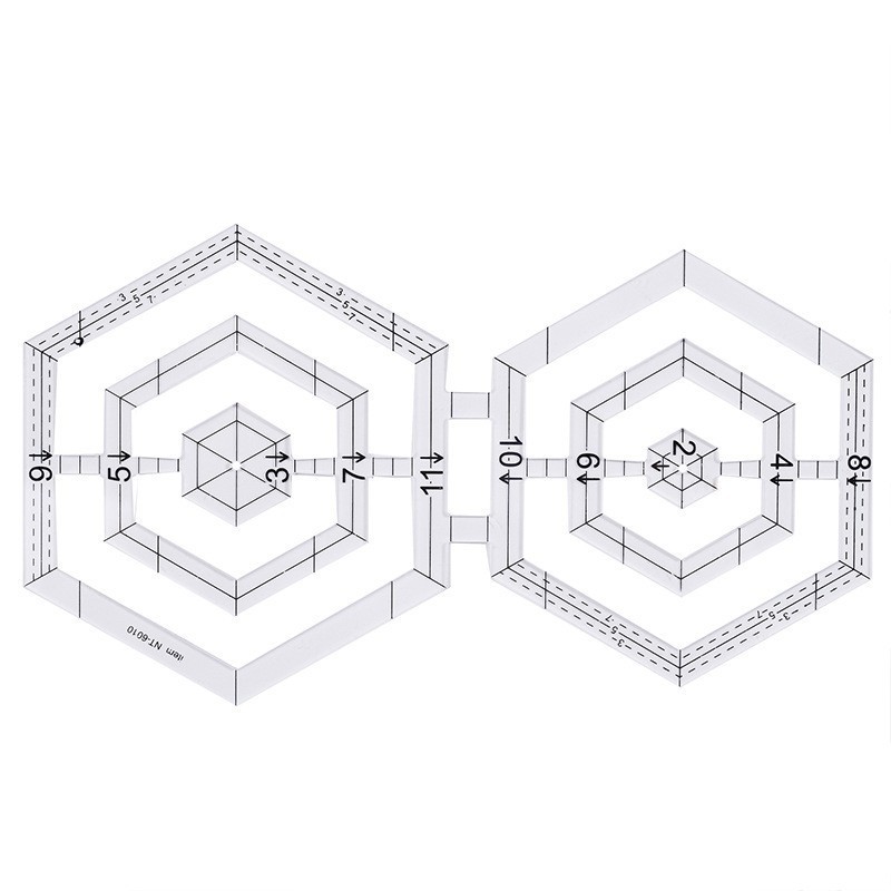 Regla de costura de acrílico cuadrado negro regla cuadrada transparente Placa de ropa a medida que hace material de herramienta