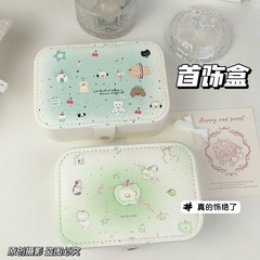 ミントマンボー子犬ジュエリーボックスポータブル耳骨ネイルイヤークリップネックレス収納ボックスレザーハイエンドジュエリーバッグ