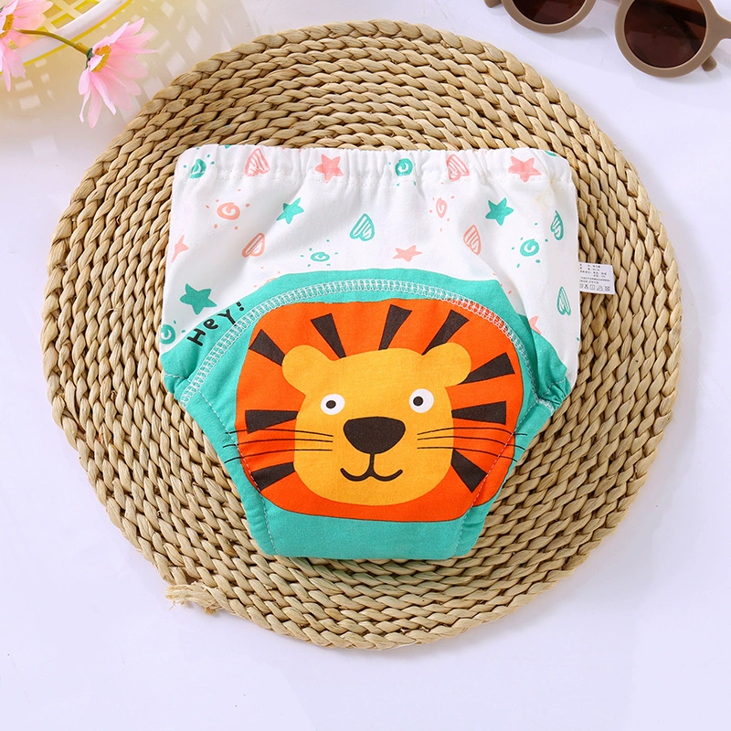 Новые детские учебные брюки детские принты мультяшные подгузники для мальчиков и девочек водонепроницаемые тренировочные брюки для новорожденных хлебные брюки