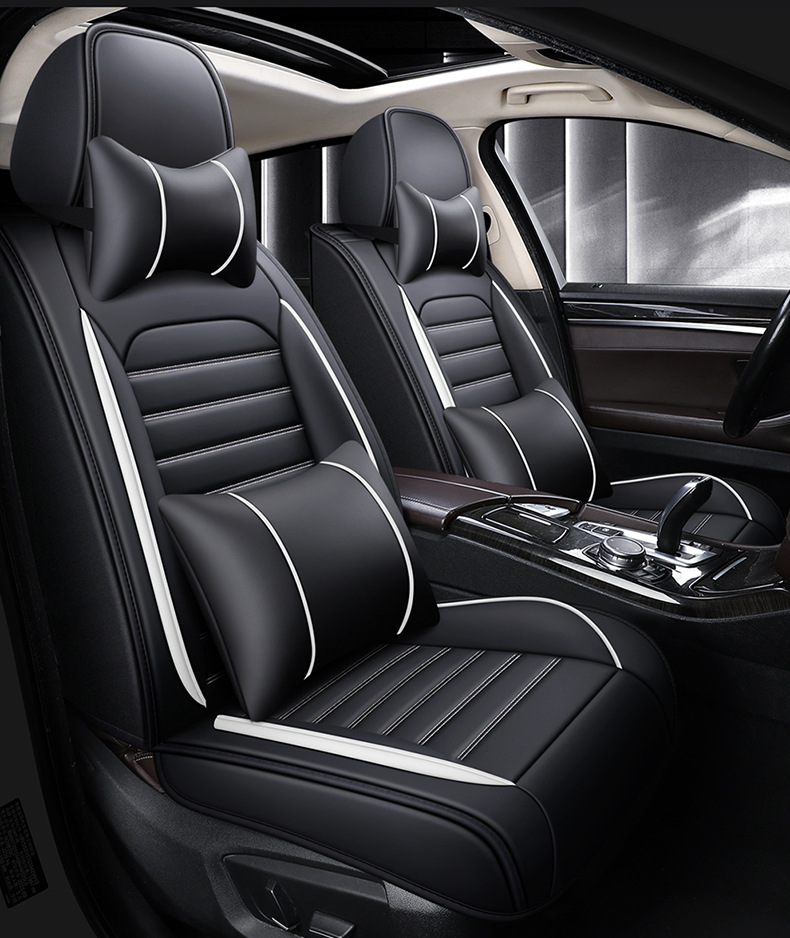 Car seat cushion four-color leather car seat cover cross-border wholesale four seasons universal seat cushion all-inclusive full leather source factory