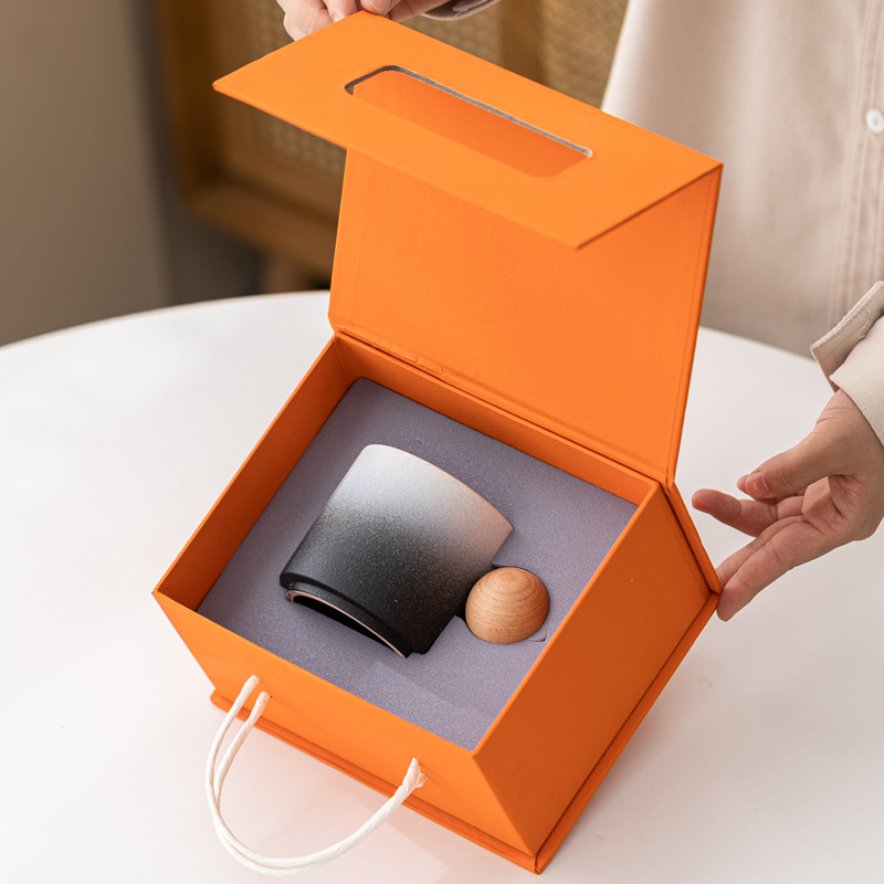 Moda chorro de arena taza de café gradiente manejo de bola taza de agua taza de cerámica logotipo tallado regalo