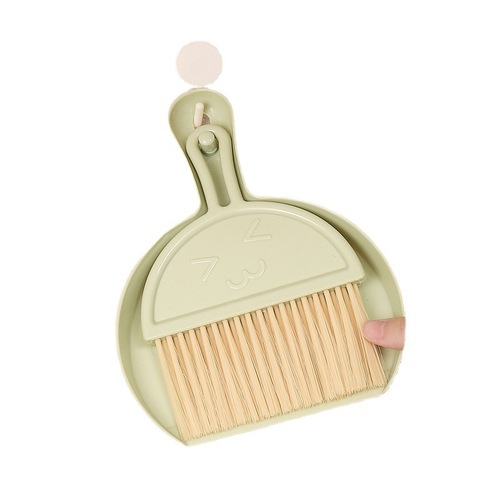 New Semi-Circular Keyboard Brush Desk Mini Broom Set Small with Dustpan Keyboard Cleaning Brush Household Debris Brush